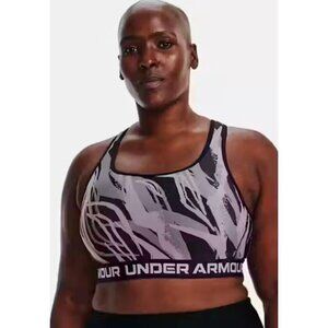 Under Armour Women’s Compression Sports Bra 2X Gray Camo Print